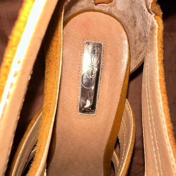 Halogen brown leather lace up block heel round toe heels sz 9 fall boho - Picture 12 of 13